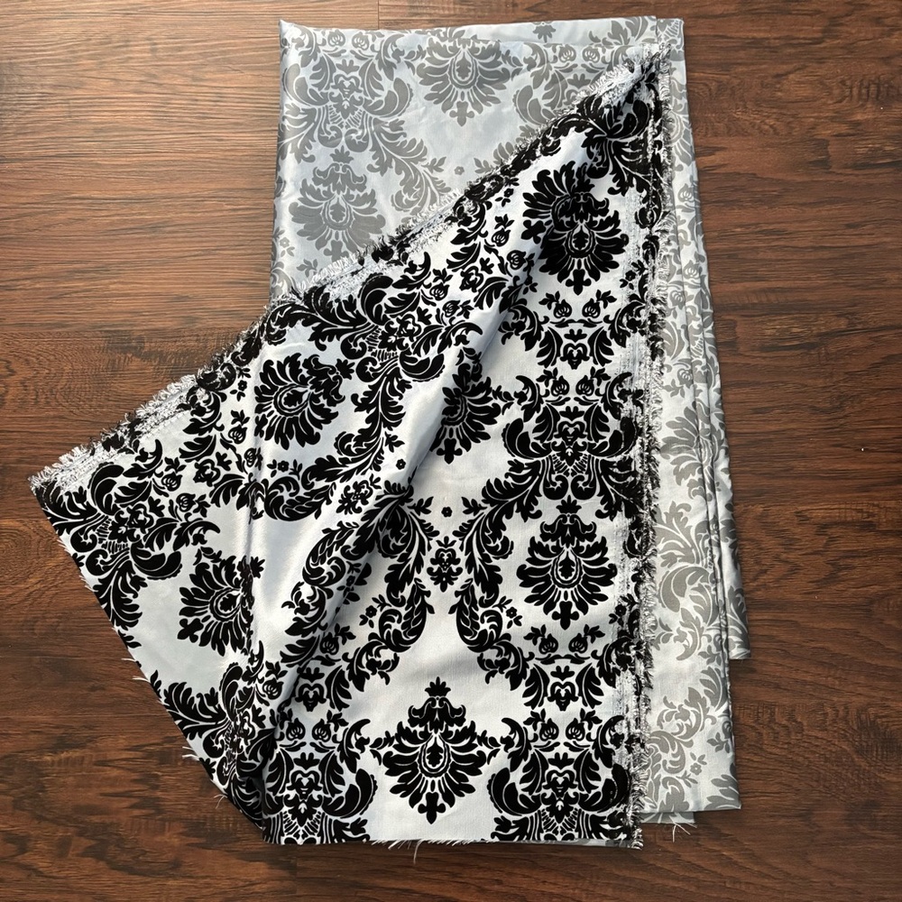 Taffeta Damask Velvet Flocking Fabric 58" Wide